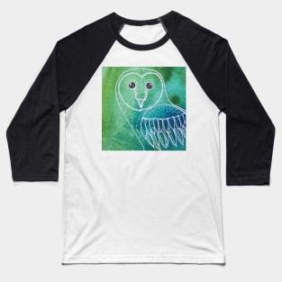 Owl on watercolor Baseball T-Shirt